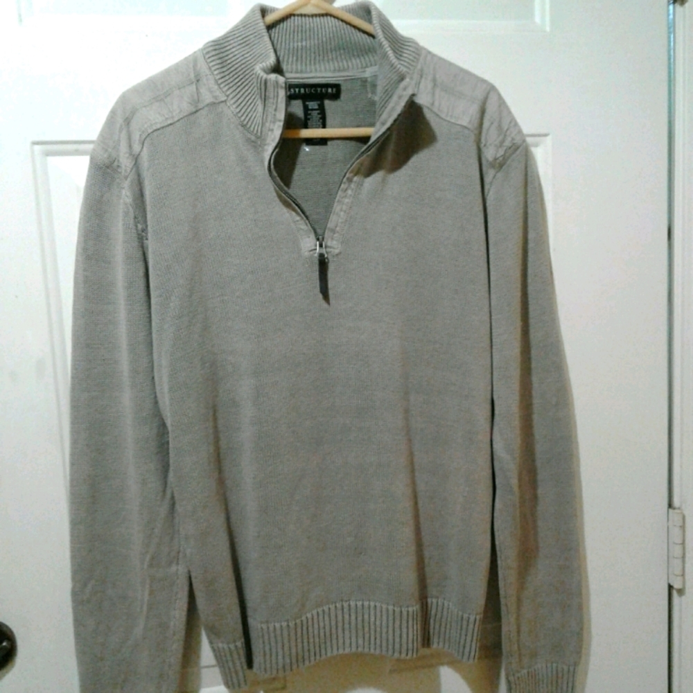 🌺 Mens Structure Quarter Zip XL Sweater